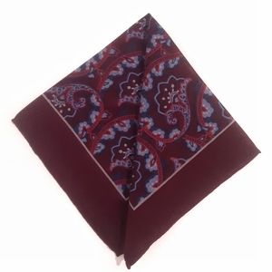 Paisely scarf pocket square wool silk 2 @ $11